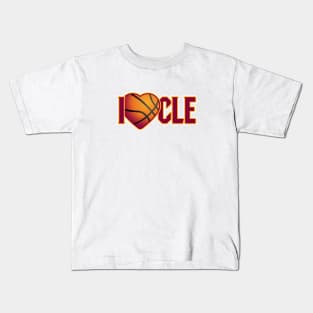 I Love CLE –veland! CAVs edition Kids T-Shirt